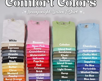 Comfort Colors T-Shirt: Vintage Washed, Garment-Dyed Cotton Tee