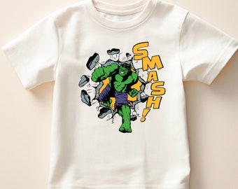 Hulk Smash T-Shirt: Avenger Superhero Comic Fan Tee