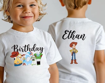 Toy Story Birthday Shirt: Custom Name 2nd Birthday Tee
