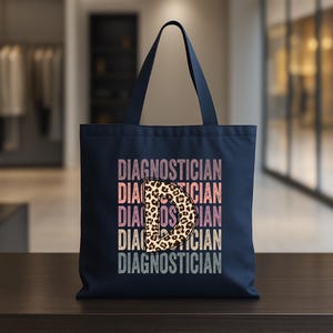 Diagnostician Tote Bag: Medical Canvas Bag for Healthcare Workers