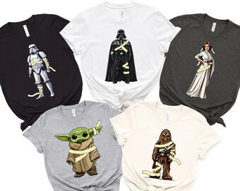 Star Wars Characters T-Shirt, Star Wars Family Matching Tees