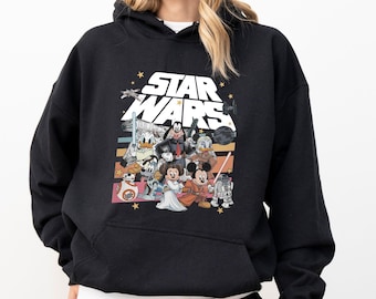 Star Wars Sweatshirt, Mickey and Friends Retro Hoodie