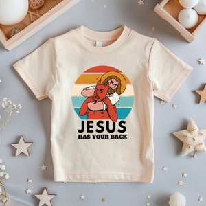 Jesus Has Your Back Shirt, Funny Christian Jesus shirt, Devil And Jesus Humor Tee, I Love Jesus, Religious Shirt, Funny Christian Gift