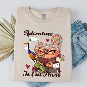 Up Couple Valentine T-Shirt, Adventure Away T-Shirt, Carl Ellie Travel T-Shirt, Disney T-Shirt, Disney Honeymoon T-Shirt