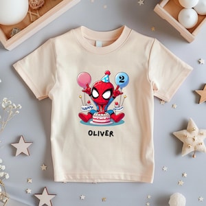 Personalized Spiderman Birthday Shirt: Superhero Party Outfit