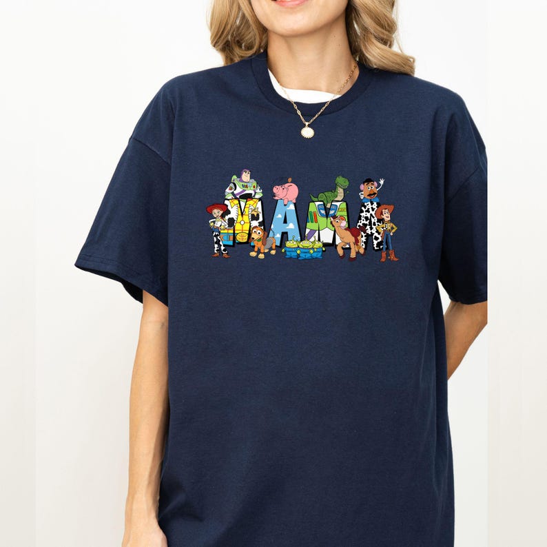 Toy Story Mama Shirt, Mom T-Shirt, Mothers Day Gift Navy