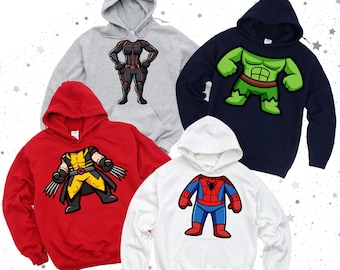 Avengers Christmas Hoodie: Superhero Family Matching Outfits
