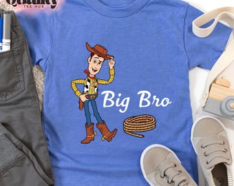 Toy Story Big Brother Little Brother T-Shirt, Matching Siblings Shirt, Disney Brother Shirts, Disney Trip Tee, Baby Announcement Shirt