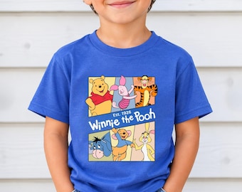 Winnie the Pooh Family Vacation Shirt, Vintage 1926 Disney Trip T-Shirt, Classic Pooh Bear Toddler Tee, Hundred Acre Wood Kids Shirt