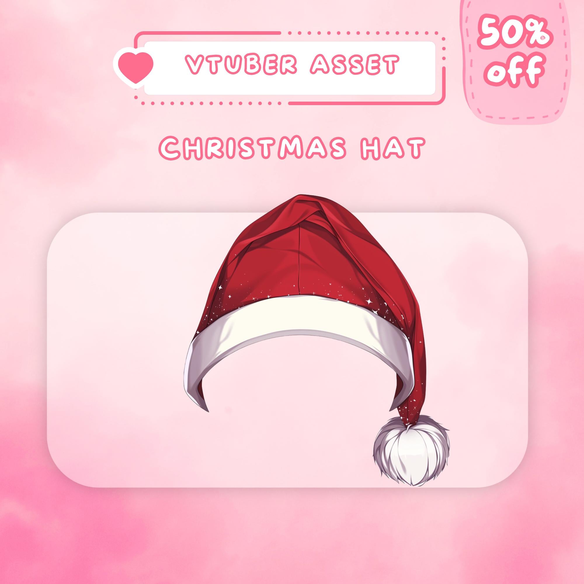 Pink Roblox Christmas Hat 1pc/2pcs/4pcs Santa Hat, Santa Hat For