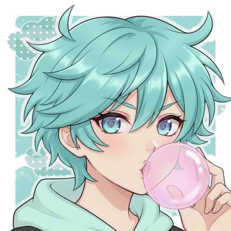 Custom Anime PFP Icon, Cute Profile Picture Avatar, Kawaii Display Pic ...