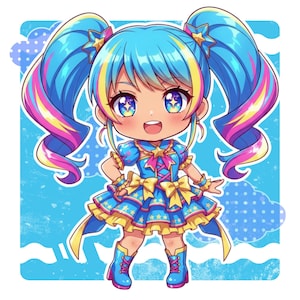 Avatar de Discord de VTuber / Icono de perfil lindo / Retrato personalizado de Chibi por encargo / Ilustración de regalo para pareja / Personaje estilo anime kawaii