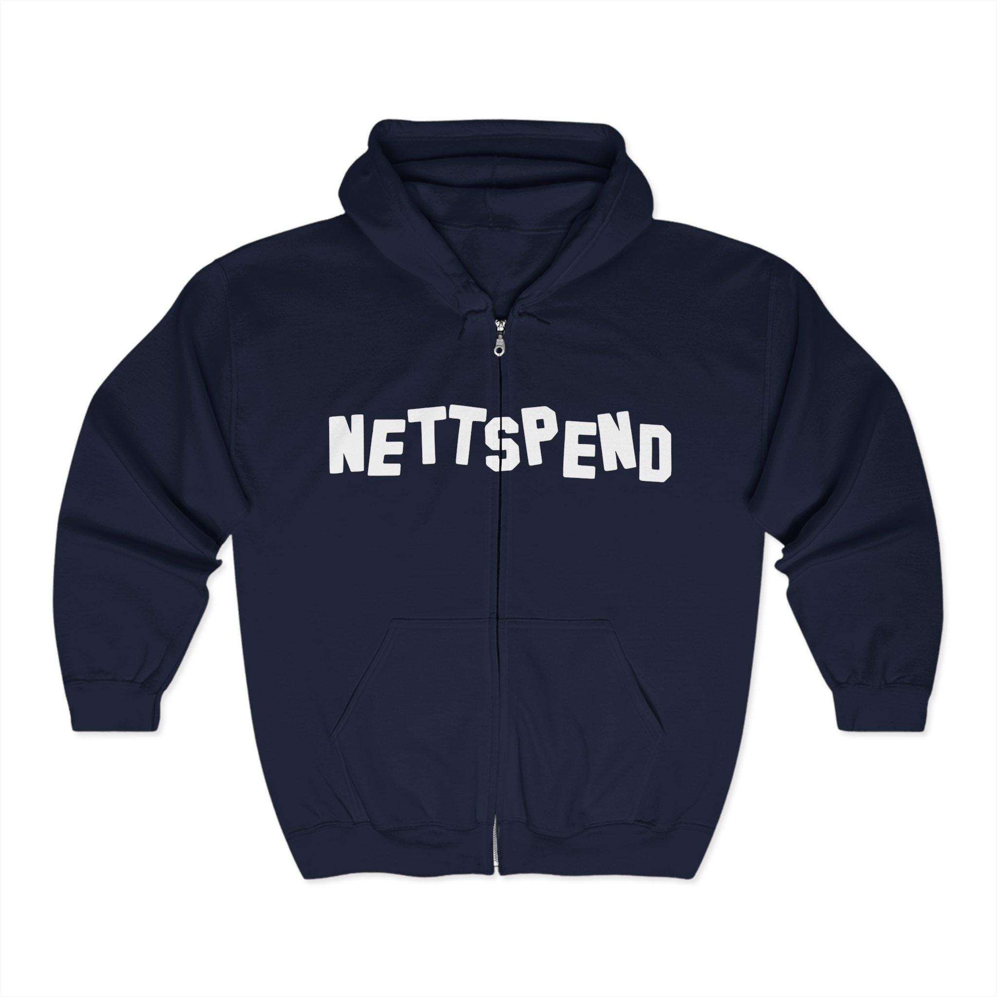 Nettspend Hollywood BAFK Invert Tour Merch Zip-up Hoodies Navy