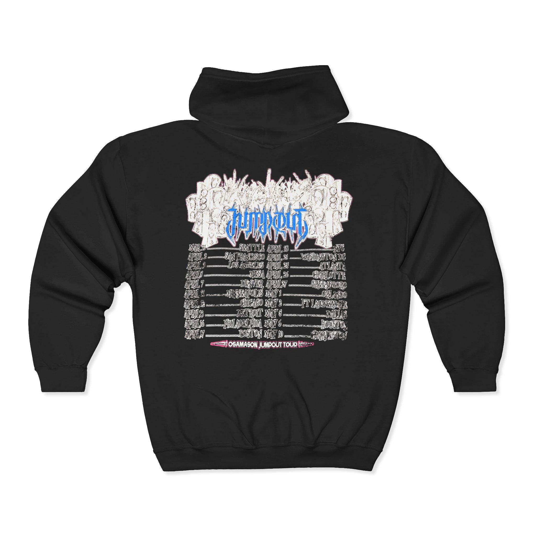 トップス osamason hoodie merch Osamason Jumpout Tour Zip up Album Merch Hoodies - All Sizes - Etsy