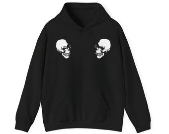 Number Nine School Of Visual Comedy - The Clash Double Skull Pullover Hoodies