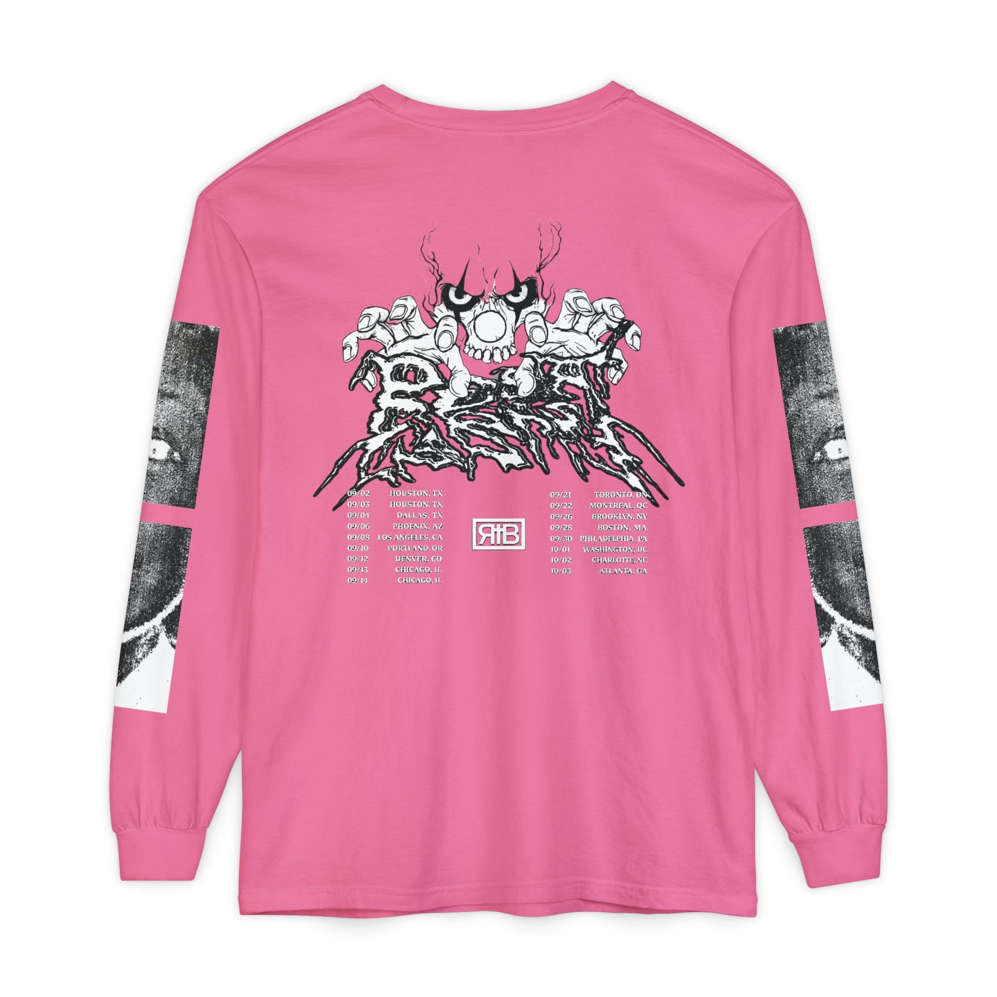 Che Rib Merch Che RIB Rest in Bass Pink Longsleeve Tee Album Tour Merch Long Sleeves ...