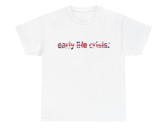 Camisetas y merchandising de la gira de banderas de la UE de Nettspend Early Life Crisis (todos los colores y tallas)