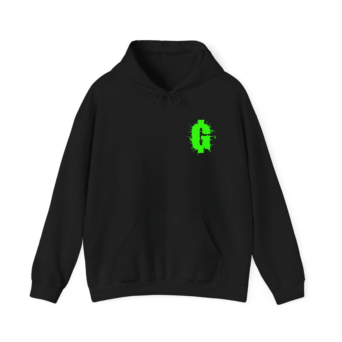 Goth Money Records - Green Splatter Hoodie - Goth Money Wear Merch - Etsy