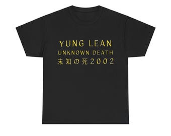 Yung Lean Unknown Death 2002 Album Tour Merch Tee T-Shirt - All Colors and Sizes