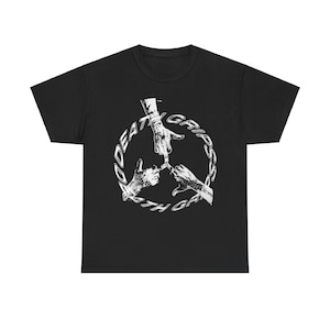 Death Grips Peace Classic Tee Album Tour Merch T-Shirt - Schwarz Alle Größen