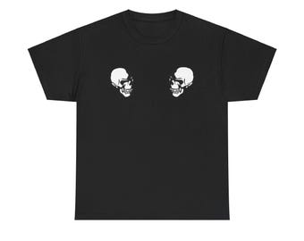 Camisetas de doble calavera de The Clash de la Escuela de Comedia Visual Número Nueve