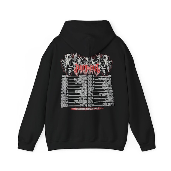 トップス osamason hoodie merch Osamason Good Music Merchandise Hoodie Total Fucking Flex Tour