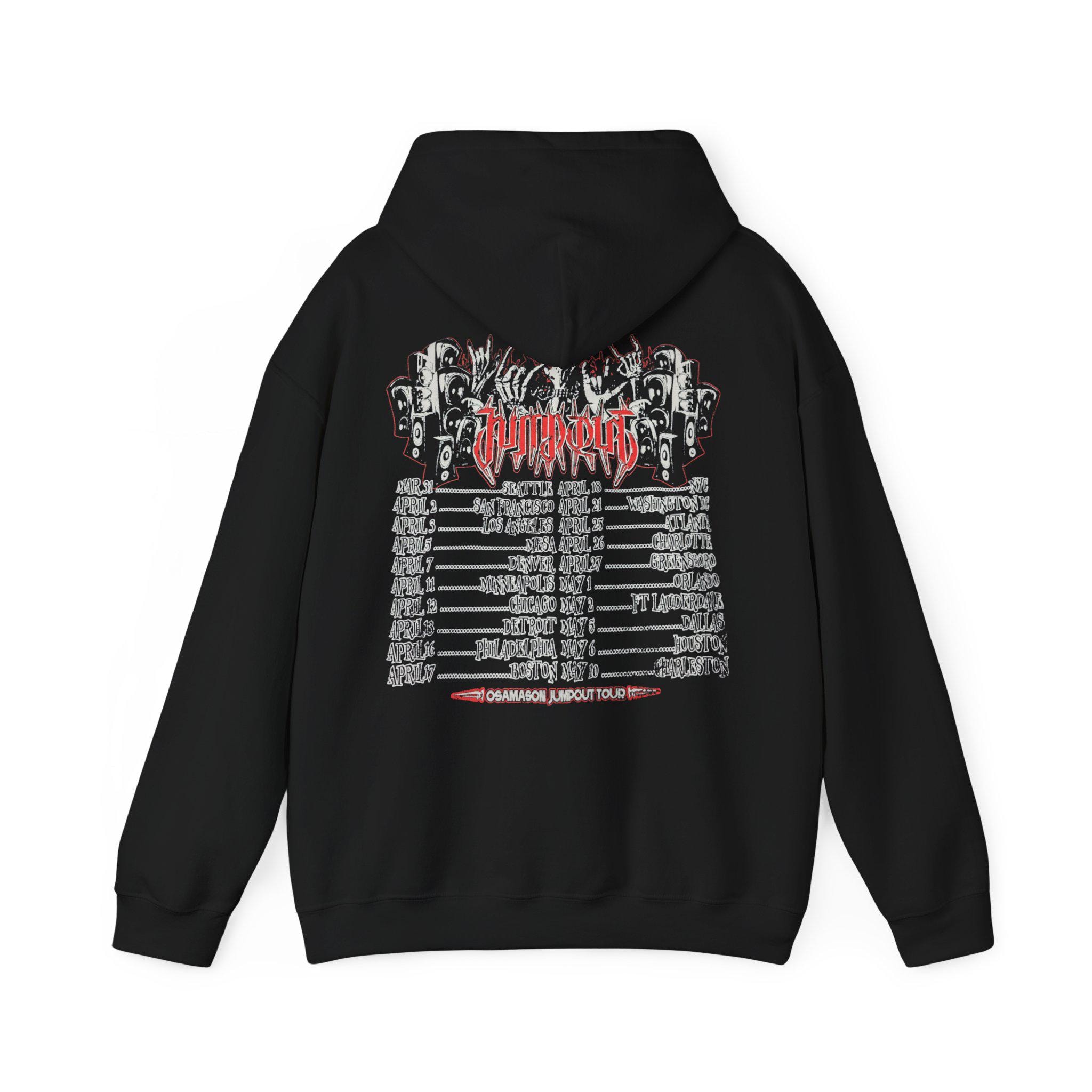 トップス osamason hoodie merch Osamason Flex Music Flexxx Fantasies Hoodies Tour Merch