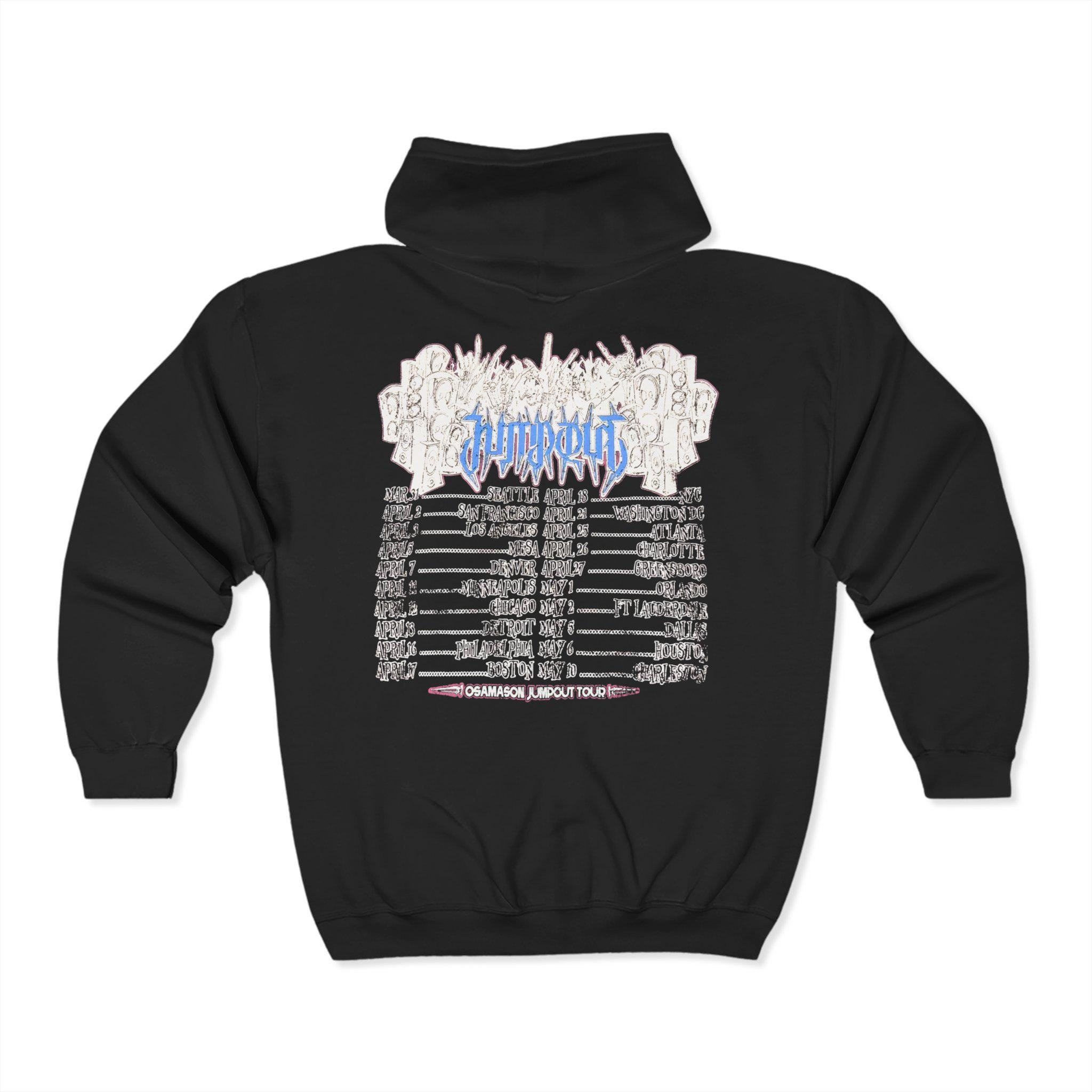 Osamason Jumpout Tour Zip up Album Merch Hoodies - All Sizes
