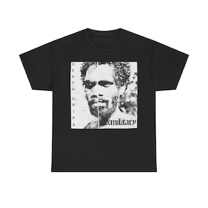 Death Grips Exmilitary Classic Tee Album Tour Merch T-shirt - Svart Alla Storlekar