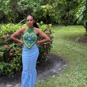 Diamond Granny Square Crochet Top