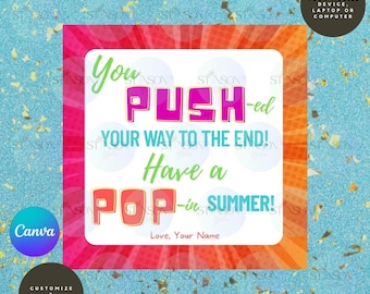 Push Pop Appreciation Tag
