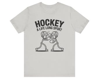 Funny Hockey Stickman Boxing T-Shirt: Gift for Hockey Fans