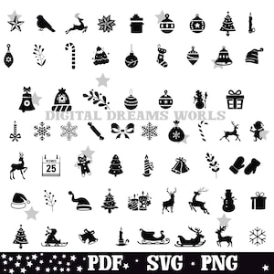 CHRISTMAS SVG Bundle, CHRISTMAS Clipart, Christmas Svg Files For Cricut, Christmas Svg Cut Files,Xmas svg,Pdf,png, dxf