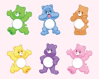 Care Bears Belly Badges svg, Care Bear SVG Bundle, Care Bears Png, Care Bear Font, Care Bears huge svg Bundle, Cricut Silhouette Cameo Care
