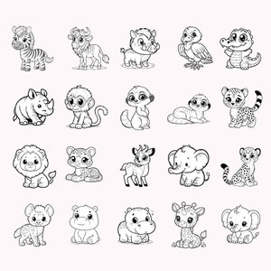Safari Animals Clipart, Wild One Birthday, Jungle Nursery, Jungle Birthday Decor, Safari Truck, Jungle Graphics, Safari Nursery Decor