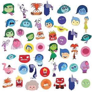 Inside Out 2 PNG, Inside Out Clipart bundle, Inside Out SVG PNG, Anger Joy Sadness Embarrassment Anxiety, Envy, Ennui, Inside Out 2 Download