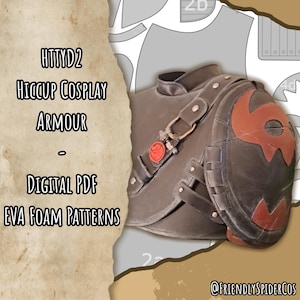 HTTYD Hiccup armour - Digital PDF patterns & STL file