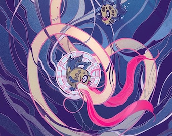 well, i think you're beautiful <3 - 5.6''x17 art print