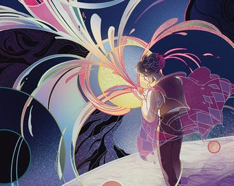 catch a falling star - 6x17'' art print