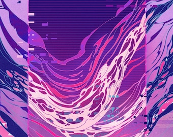 still feelin summer vibes - 11x17” holographic art print