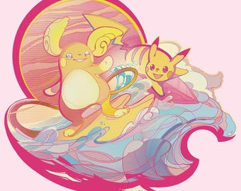 surf & chus - 5'' vinyl sticker