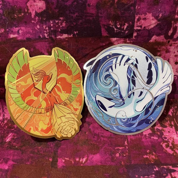 shiny foil legend stickers