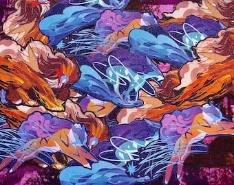 legendary beasts - sparkly glitter vinyl stickers