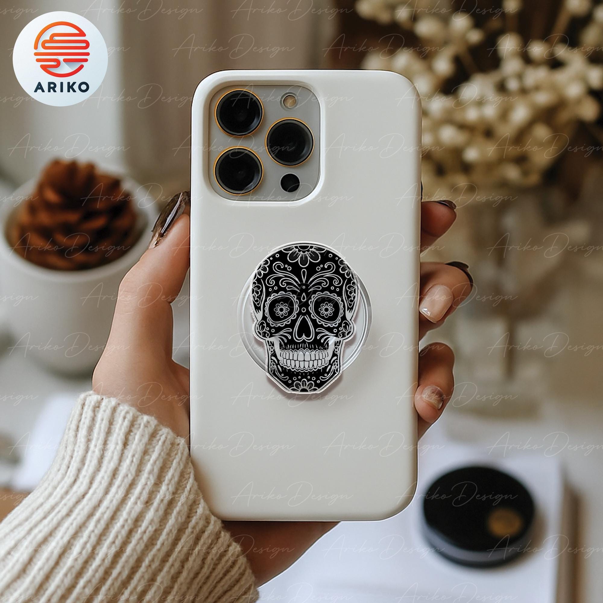 Popgrip Product Skull Popsocket Skull Trooper Popsockets