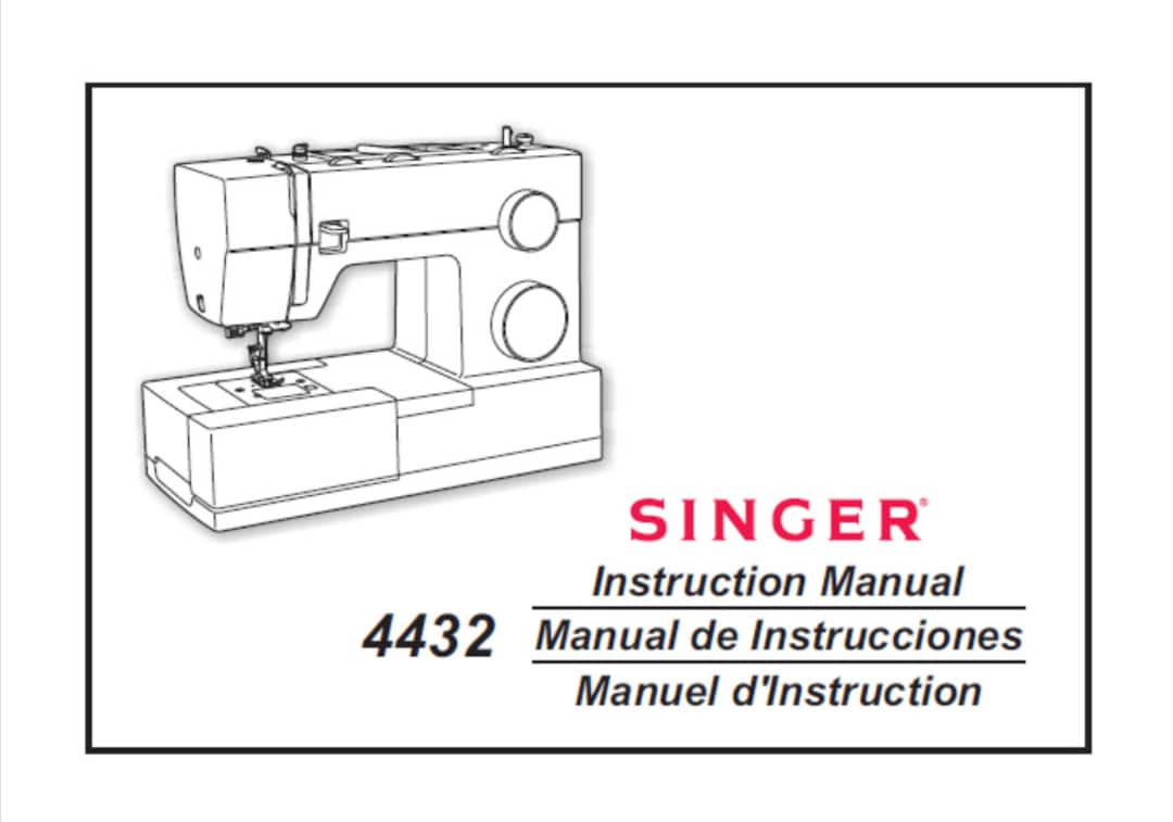 SINGER 4432 Sewing Machine Owner's Manual Guide Download Etsy