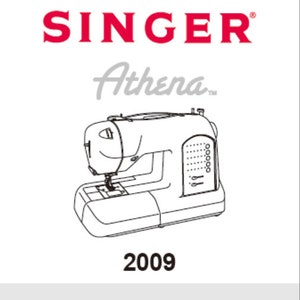 SINGER Athena 2009 sewing machine owner&#39;s manual guide download
