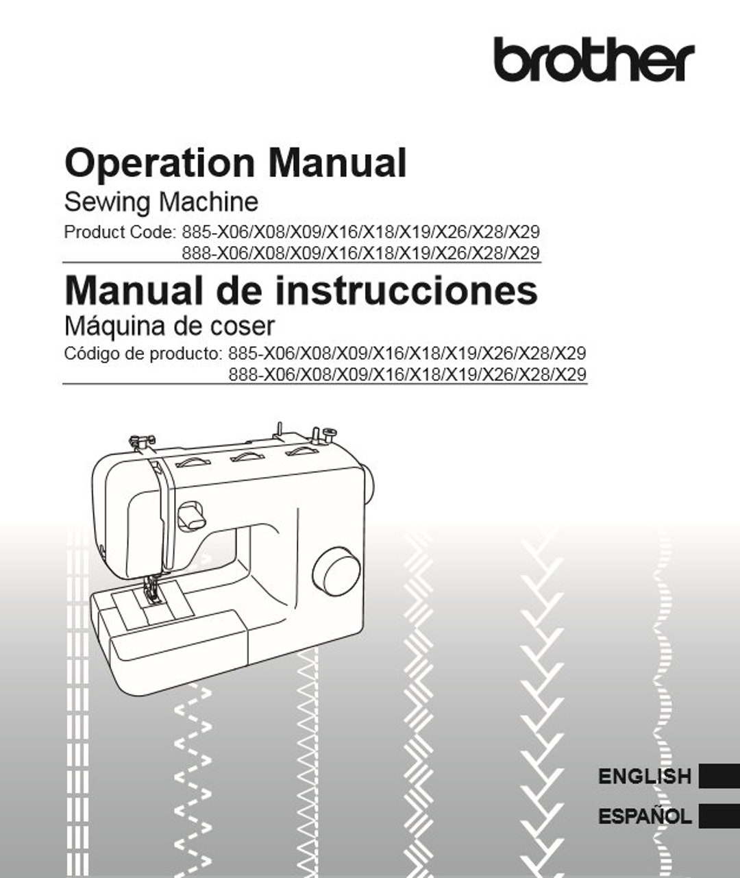 BROTHER LX2763 Sewing Machine Owner's Manual Download Etsy
