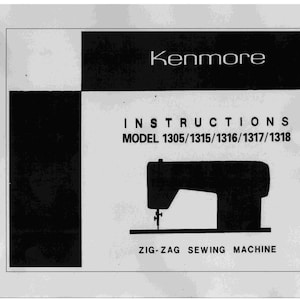VINTAGE KENMORE Sears 158. 13050 13150 13160 13170 13180 PDF Manual download