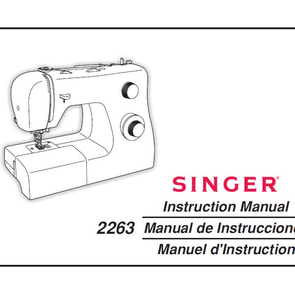 SINGER 2263 sewing machine owner's manual guide download