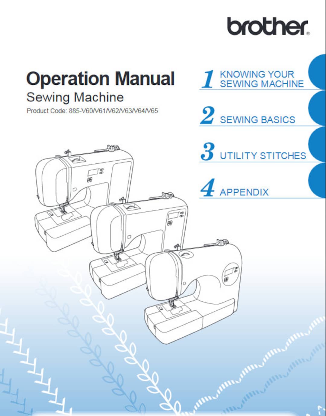 BROTHER CE1100PRW Sewing Machine Owner